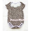 Leopard Print Baby Jumpsuit with Optional Rosettes TH15 