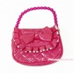 Hot Pink Bow Little Cute Handbag Petti Bag Purse CB151 