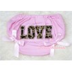 Leopard LOVE Print Light Pink Panties Bloomers with Various Bow BL45 