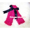 Hot Pink Lace Leg Warmers Leggings with Various Ribbon LG137  