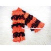 Halloween Black Orange Lace Leg Warmers Leggings with Various Ribbon LG173 