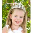 White Princess Cinderella Tiara Headband Crowns H170 