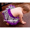 Dark Purple Leopard New Born Pettiskirt N43 